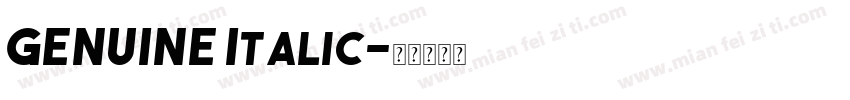 GENUINE Italic字体转换